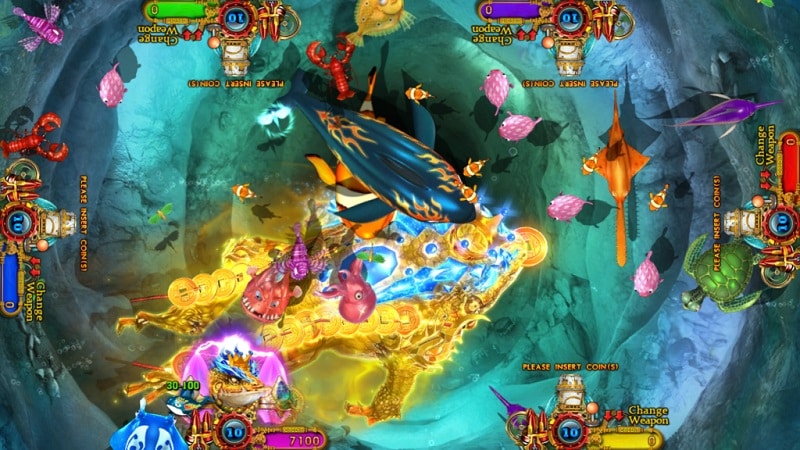 Fish shooting Golden Toad Frenzy