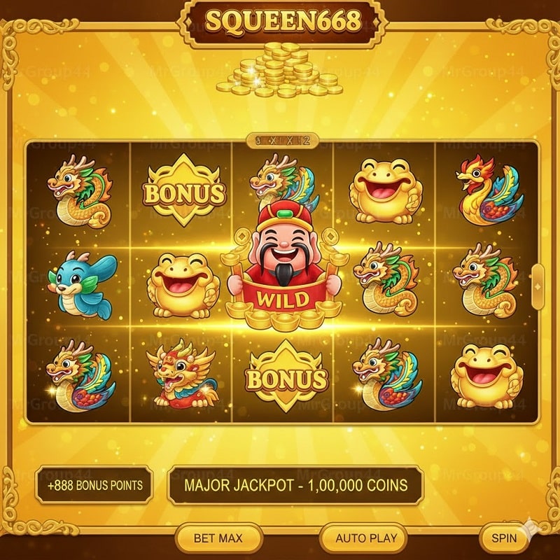 Slot game Squeen668 is attractive