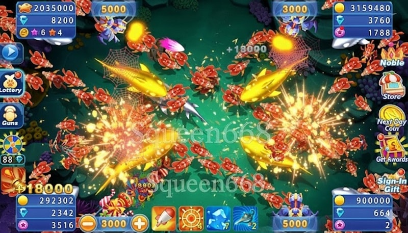 Weapons fish shooting